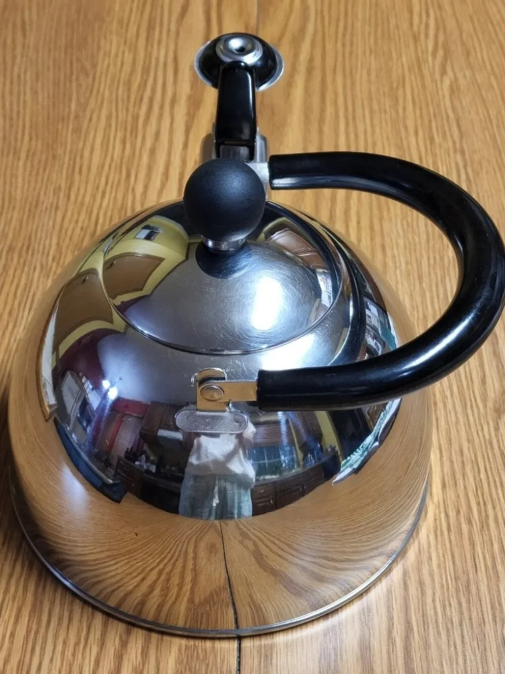 COPCO Stainless Whistling Tea Kettle With Black Folding Handle # 0111